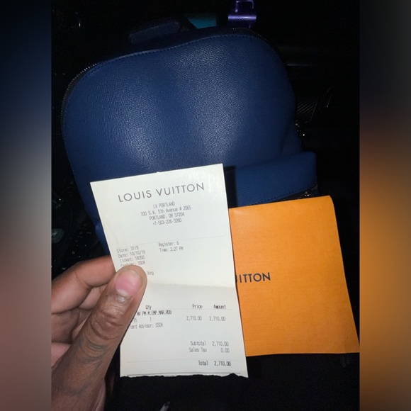 Louis Vuitton Discovery Backpack Monogram Pacific Taiga PM Blue - Picture 15 of 16